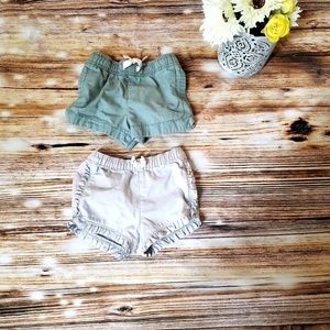 Baby Girl  Grey shorts..no more green shorts